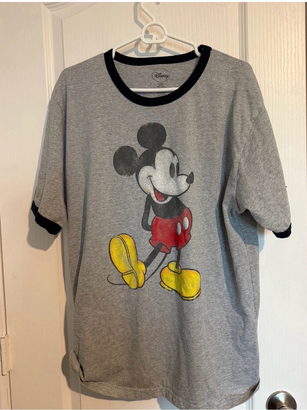 Disney Gray Mickey Mouse Short Sleeve Tee